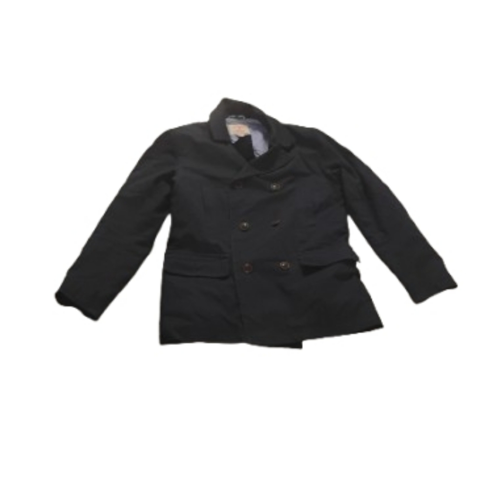 Brooks Brothers Red Fleece Blue Mens Collared Buttoned Cotton Coat Sz M